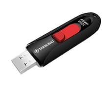 Image of Transcend JetFlash 590 32GB Flash Drive with USB2.0 connector - Black Black 32 G