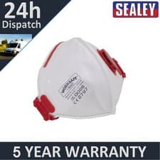 Image of Sealey Worksafe� Valved Fold Flat Mask FFP3 Pack of 10 9333/10