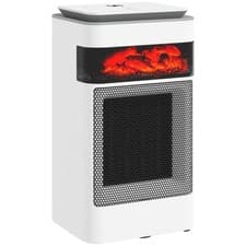 Image of HOMCOM 1500W Fan Electric Heater with 3 Modes, Adjustable Thermostat, White