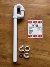 Image of Polypipe WT59 40mm Washing Machine Trap with Upstand Pipe 76mm Seal | Nuflo Trap