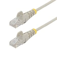 Image of StarTech.com 10m Gray Slim CAT6 Ethernet Cable Snagless 100W PoE UTP LSZH 28AWG