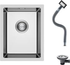 Image of 304 Stainless Steel Kitchen Sink Single Bowl 35x45cm Undermount Inset