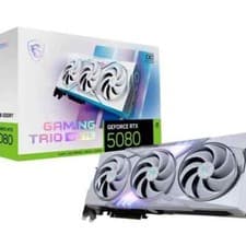 Image of MSI GeForce RTX 5080 16G GAMING TRIO WHITE GDDR7 Graphics card