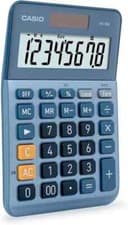 Image of Casio Desktop Calculator MS-80E 8-Digit Currency Conversion Aluminium Front