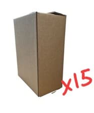 Image of DOUBLE WALL CARDBOARD BOXES 420x200x400mm Pack of 15