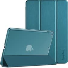 Image of EasyAcc iPad Case Ultra Thin Translucent Cover – Peacock Blue 10.2 inch