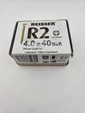 Image of Reisser R2 4.0 x 40mm Woodscrews – Box of 200 – Yellow Tropicalised PZ2