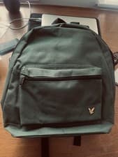 Image of Lyle & Scott Unisex Core Backpack Gym School Classic Style Bag Dark Green NEW