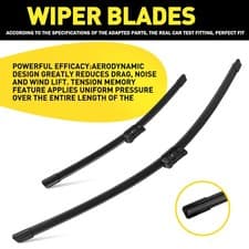 Image of 2x Car Front Windscreen Window Wiper Blades Set Fit Audi A1 VW Polo 3397007556