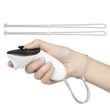 Image of NEW 2 Pack White Wrist Straps For Meta Quest 3 3S Adjustable Length Design