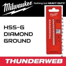 Image of Milwaukee Drill Bits For Metal Steel Thunderweb HSS Ground Alloy HSS-G Multi Set