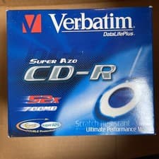 Image of Verbatim 43327 CD-R AZO 700MB 52X Crystal Surface 10 Pack
