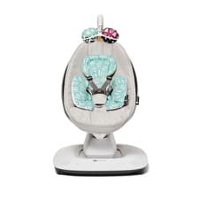 Image of 4moms MamaRoo Multi Motion Baby Swing Grey With Mint Newborn Insert
