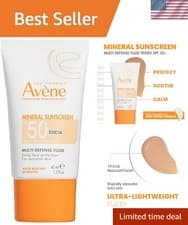 Image of Ultra-Lightweight Tinted SPF 50+ Mineral Sunscreen for Sensitive Skin - 1.3fl oz