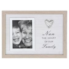 Image of Classic Sentiment Frame for Nan Fits 4x6 Photo | Nan Is The Heart of Our Family