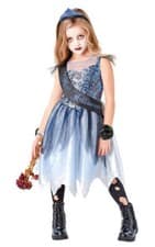 Image of Miss Halloween Girls Fancy Dress Zombie Prom Queen Kids Childrens Costume Outfit