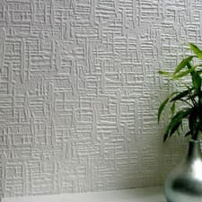 Image of Paintable Supaglypta Anaglypta Wallpaper White Textured Embossed Ceilings Vinyl