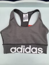 Image of ADIDAS Designed2Move Women Sports Bra Light Support Grey Size UK 4-6 (XS) #1