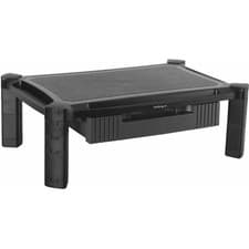 Image of StarTech.com Adjustable Monitor Riser - Large - 19.7 Inch x 13 Inch, Black