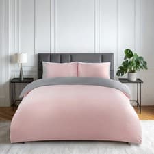 Image of Duvet Set Reversible Soft Quilt Cover with Pillow Cases - Lyla