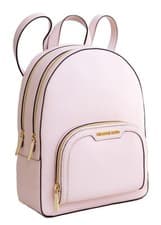 Image of Michael Kors Backpack Bag Jaycee Medium PKT Backpack Leather Powder Blush New