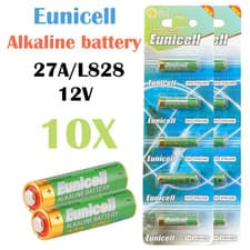 Image of 10x 27A 12V Alkaline Batteries A27 GP27A MN27 L828 for Remotes & Security