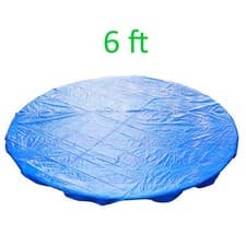Image of 6FT Trampoline Universal Rain Dust Cover Weatherproof Guard Blue
