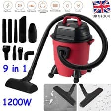 Image of 15L Wet Dry Vacuum Cleaner Cylinder Powerful Upright Vacuum for Cleaning UK
