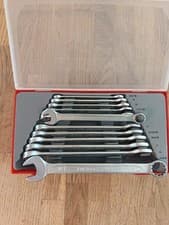 Image of Teng Tools 12 Piece Combination Spanner Wrench Set In Case. 8mm-19mm.