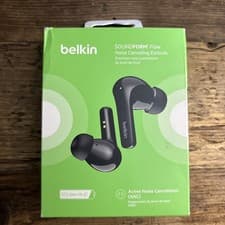 Image of Belkin SoundForm Flow True Wireless Noise-Cancelling Earbuds Black AUC006BTBK