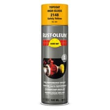 Image of Rust Oleum Hard Hat Metal Spray Paint Safety Yellow 500ml