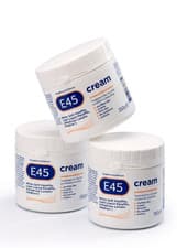 Image of E45 dermatological moisturising cream tub 350g X 3