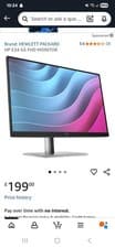 Image of HP E24 G5 23.8" Business Monitor Full HD HDMI DisplayPort 5ms 50Hz Stand