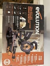 Image of Evolution R210SMS+ 210mm Sliding Mitre Saw With TCT Multi-Material Cutting Blade