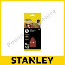 Image of Stanley STA31432 Multi Sander 40G Hook & Loop Sanding Sheets - Pack of 5