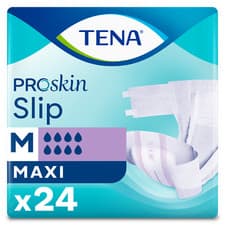 Image of Tena Slip Maxi Absorbency Adult Nappy or Diaper - Size Medium - 1 x Pack of 24
