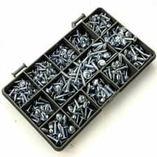 Image of 8g (4.2mm) ZINC FLANGE POZI SELF TAPPING SCREWS SCREW PAN HEAD AB POINT