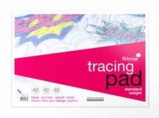 Image of Silvine A3 Everyday Tracing Pad. 40 Sheets of Quality Lightweight A3, White