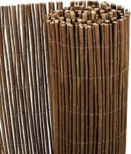 Image of Willow Natural Garden Fence Screening Roll 4m Wide Privacy Border Sun Protection