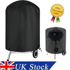 Image of Kettle BBQ Grill Cover Barbecue Round Smoker Cover Waterproof For Garden Patio