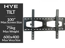 Image of TV Wall Bracket 43 50 55 65 75 85" 42 - 100 inch Tilt VESA 600 x 400 up to 75kg