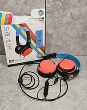 Image of STEALTH C6-100 Neon Red & Blue Over Ear Gaming Headset PS4/PS5, XBOX, Switch, PC
