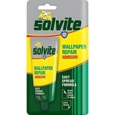 Image of Solvite 56g Wallpaper Repair Adhesive Tube Dries Clear for All Paper Types