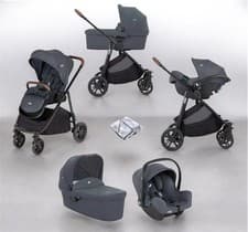 Image of Joie Versatrax E Trio i Snug 2 and Ramble 3in1 Travel System Bundle - Moonlight