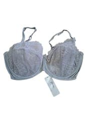 Image of Boux Avenue Bra Elsie Siver Lace Underwired Balconette Bra BNWT RRP £34