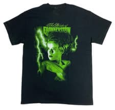 Image of The Bride Of Frankenstein Movie T-Shirt Unisex Cotton Tee S-4XL