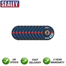 Image of Sealey 115mm Zirconium Flap Discs 60Grit 22mm Bore Pack of 10 FD1156010
