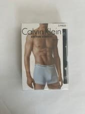 Image of Calvin Klein mens underwear cotton stretch trunks 3 pack