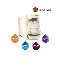 Image of Tassimo Suny Costa Coffee Hot Drinks Machine 1300W 0.8L Cream TAS3107GB Bosch