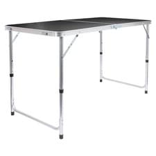 Image of Height Adjustable Aluminium Folding Picnic Table 120cm (4ft)